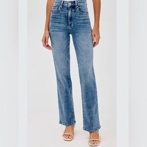 Agolde Toni Straight-Leg Jeans in Medium Blue Wash